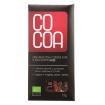 Cocoa czekolada surowa z jagodami goji 50g BIO 