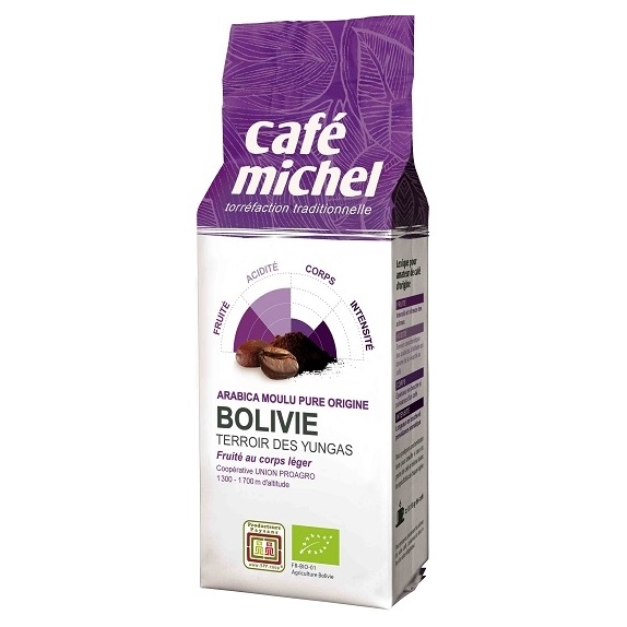 Kawa mielona Arabica 100% Boliwia Fair Trade 250 g BIO Cafe Michel cena 8,68$