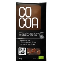 Cocoa czekolada z orzechami pekan 70% 50g BIO