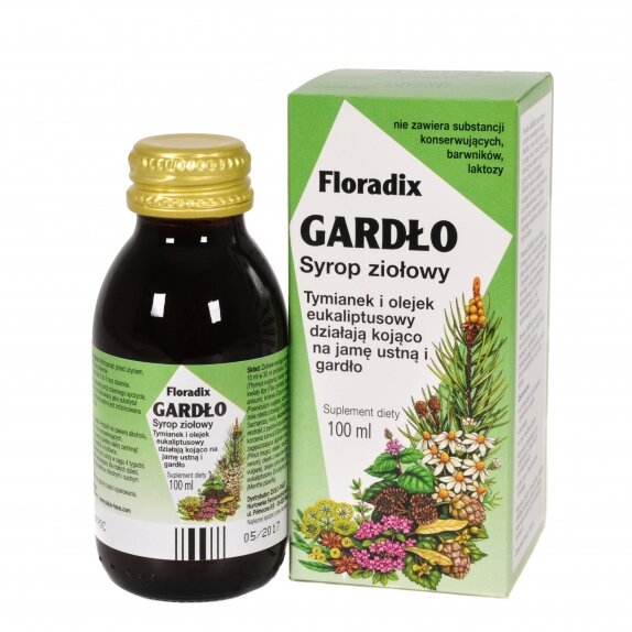 Floradix Gardło syrop 100 ml cena 21,99zł
