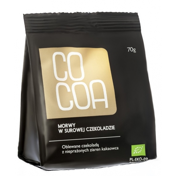 Cocoa morwy w surowej czekoladzie 70 g BIO cena 2,79$