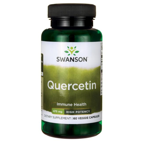 Swanson Kwercytyna (High Potency Quercetin) 475 mg 60 kapsułek  cena €28,29