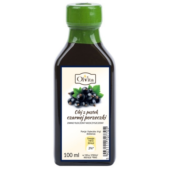 Olej z pestek czarnej porzeczki 100 ml Olvita cena €7,84