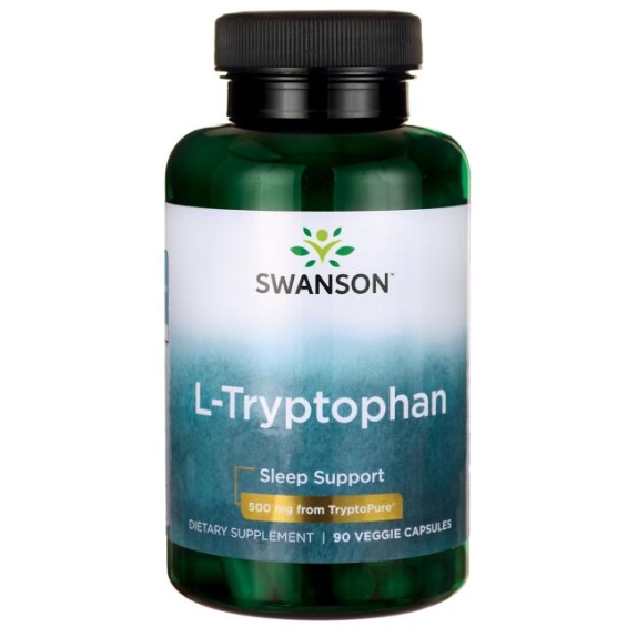 Swanson AjiPure TryptoPure L-Tryptophan 500 mg 90 kapsułek cena 37,23$