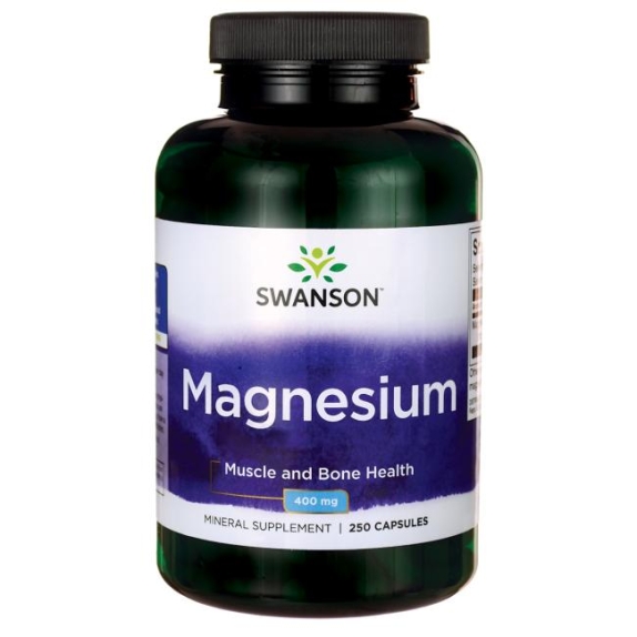 Swanson magnez (tlenek magnezu) 200 mg 250 kapsułek cena 10,77$