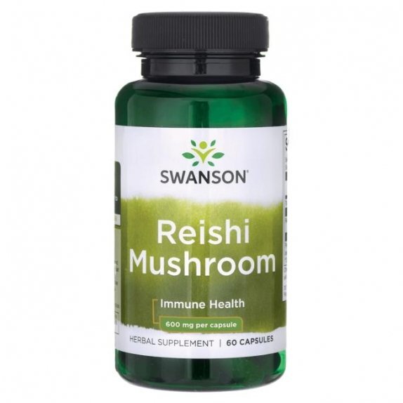 Swanson reishi mushroom 600 mg 60 kapsułek cena €7,68