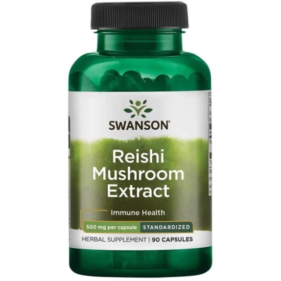 Swanson reishi mushroom extract 500 mg 90 kapsułek cena €11,30