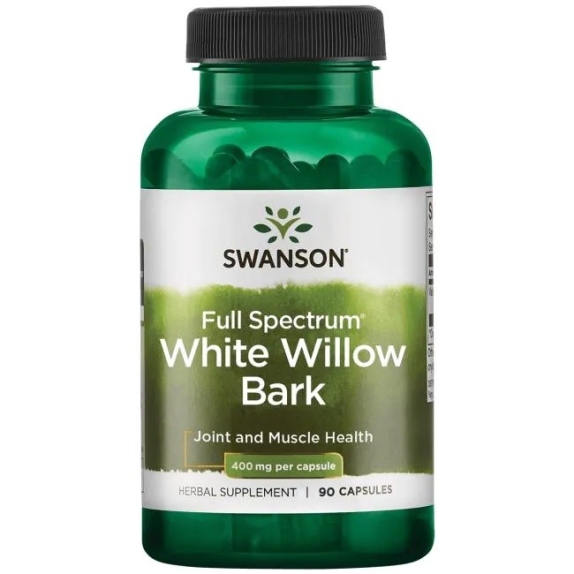 Swanson white willow bark (kora wierzby białej) 400 mg 90 kapsułek cena €6,54