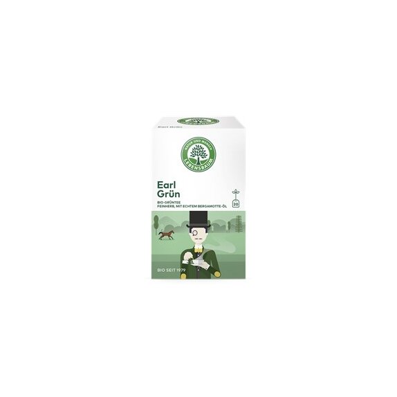 Herbata zielona earl grey ekspresowa 20x1,5 g BIO Lebensbaum cena 4,72$
