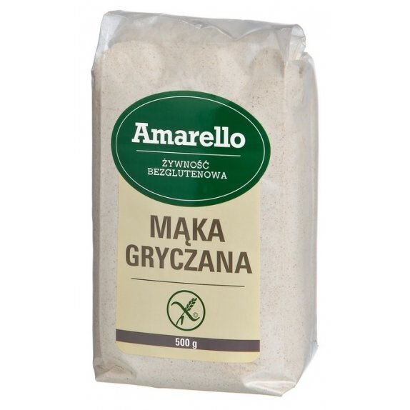 Mąka gryczana bezglutenowa 500 g Amarello cena 10,25zł