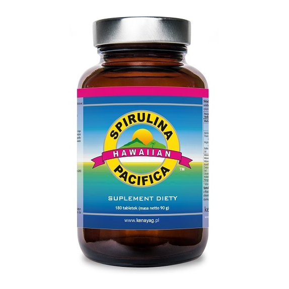 Spirulina Pacifica® hawajska 500 mg 180 tabletek Kenay cena €11,21