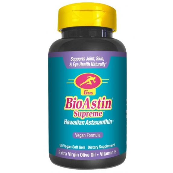 BioAstin® Supreme Astaksantyny 6 mg 60 kapsułek wegetariańskich Kenay cena 34,01$