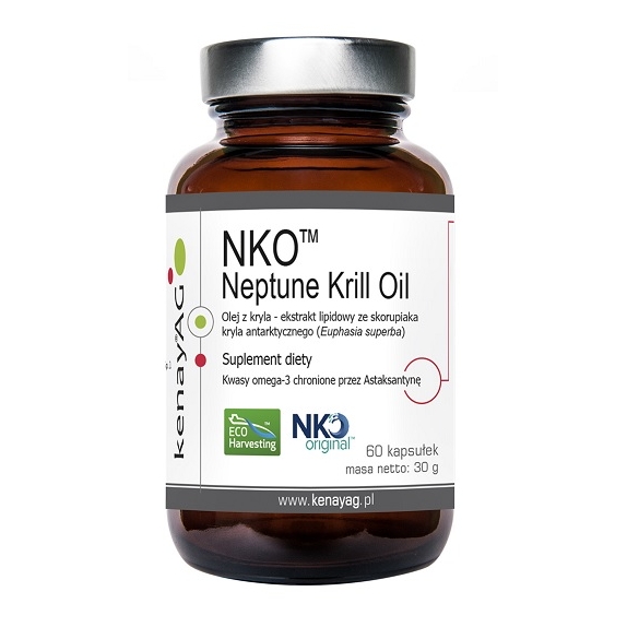 Olej z kryla NKO Neptun Krill Oil (olej z kryla) 60kapsułek Kenay cena €22,62
