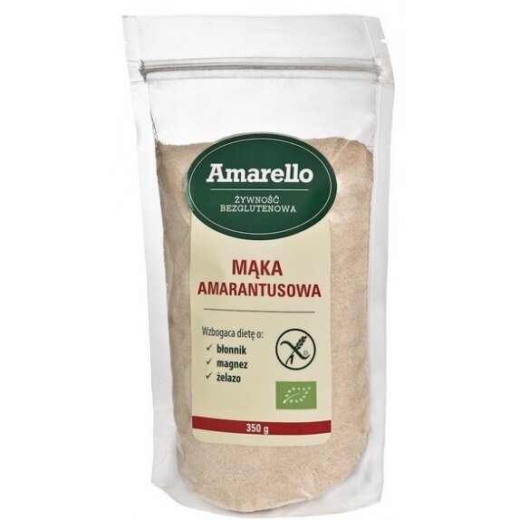 Mąka amarantusowa bezglutenowa 350 g BIO Amarello cena 9,20zł