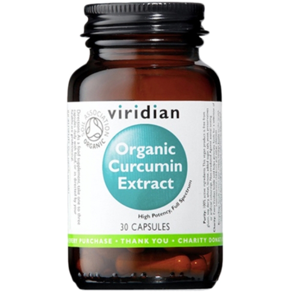 Viridian Organic Curcumin Extract 30kapsułek PROMOCJA! cena 105,55zł