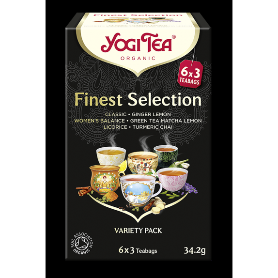 Herbata wyborny zestaw finest selection 18 saszetek  Yogi Tea cena 15,99zł