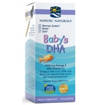 Babys DHA - Kwasy DHA dla dzieci i niemowląt z witaminą D3, 60 ml Nordic Naturals