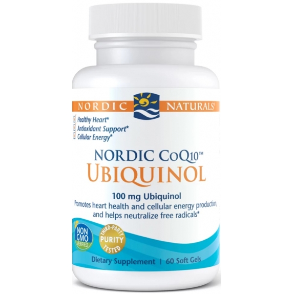 Nordic CoQ10 Ubiquinol 100 mg 60 kapsułek Nordic Naturals PROMOCJA cena €45,07