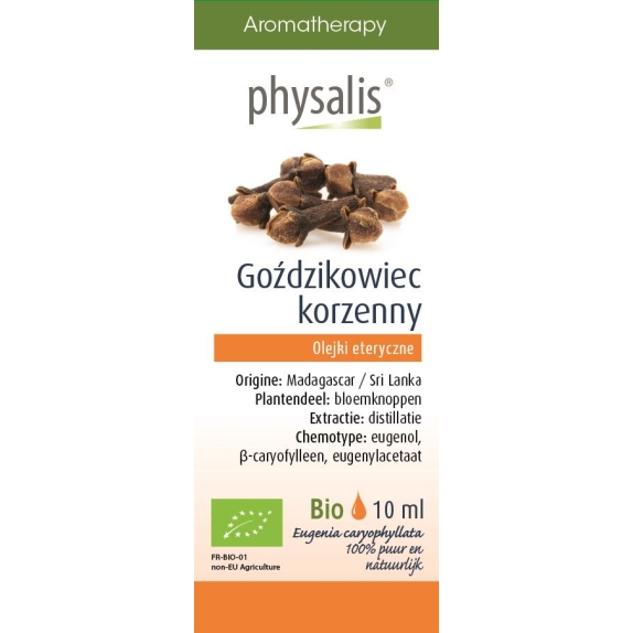 Olejek eteryczny Kruidnagel (Goździkowiec korzenny) BIO 10 ml Physalis cena 31,25zł