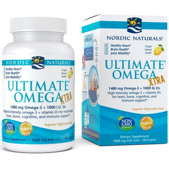 Nordic Naturals Ultimate Omega Xtra 1480 mg 60 kapsułek cena 129,00zł