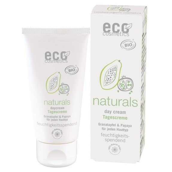 Eco cosmetics krem na dzień nawilżający z owocem granatu i papają 50 ml cena €8,38