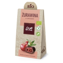 Żurawina w gorzkiej czekoladzie 50 g BIO Doti