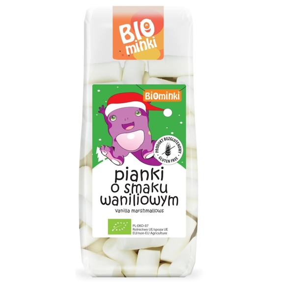 Pianki o smaku waniliowym bezglutenowe 120 g BIO Biominki EDYCJA ŚWIĄTECZNA cena 13,29zł