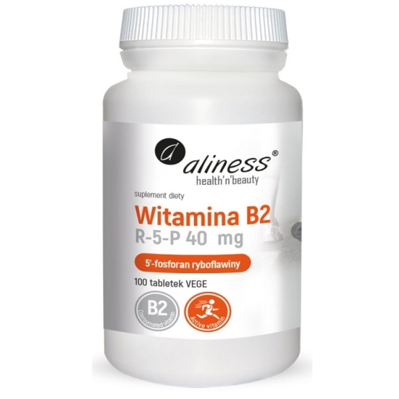 Aliness Witamina B2 R-5-P (ryboflawina) 40 mg 100 tabletek cena 39,90zł