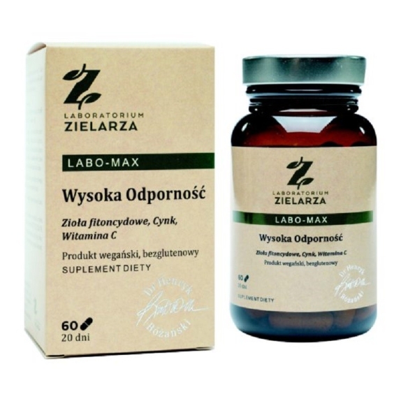 Laboratorium Zielarza Henryk Różański Labo - Max wysoka odporność 60 kapsułek  cena 57,99zł