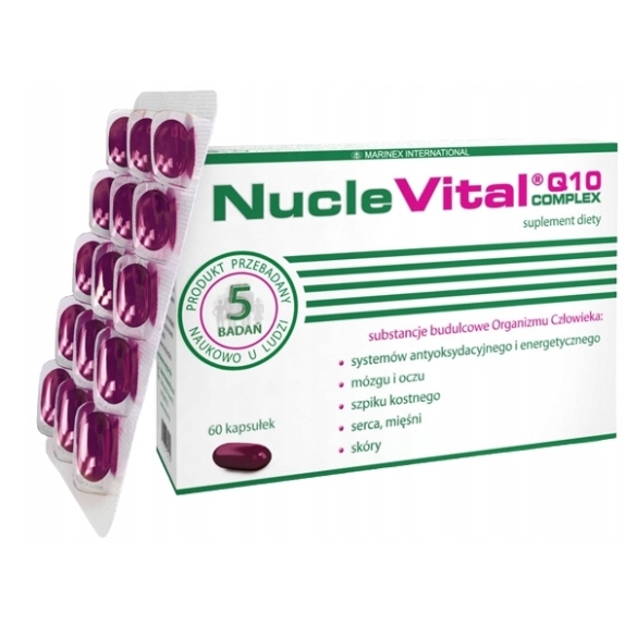 Nucle Vital Q10 koenzym 60 kapsułek Marinex International cena 136,49zł