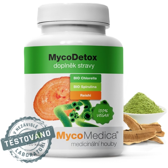 MycoDetox (Bio Spirulina Bio Chlorella Reishi) 120kapsułek MycoMedica cena €23,78