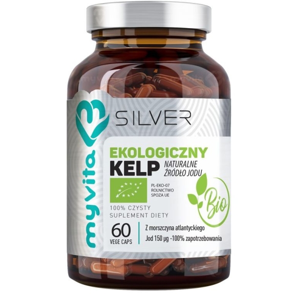 MyVita Silver Pure Kelp (jod) BIO 60kapsułek cena 33,00zł