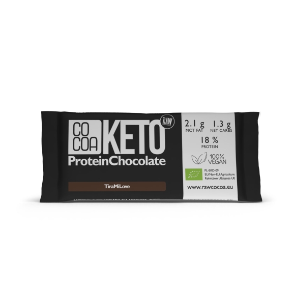 Czekolada proteinowa o smaku tiramisu KETO BIO 40 g Cocoa cena 14,45zł