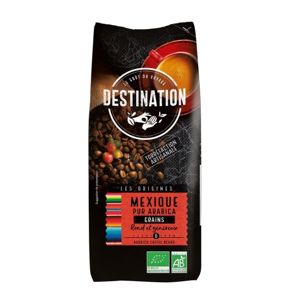 Kawa ziarnista Arabica 100% Meksyk Fair For Life BIO 1 kg Destination cena €26,54