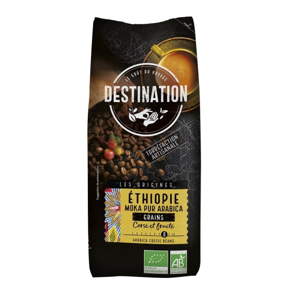 Kawa ziarnista Arabica 100% Etiopia Fair For Life BIO 500 g Destination cena €13,34