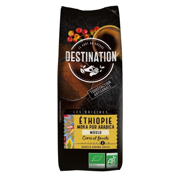 Kawa mielona Arabica 100% Etiopia Fair For Life 250 g BIO Destination WRZEŚNIOWA PROMOCJA! cena 25,19zł