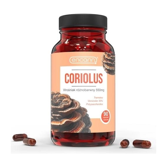 Encann Coriolus  550 mg  90 apsułek cena 108,00zł