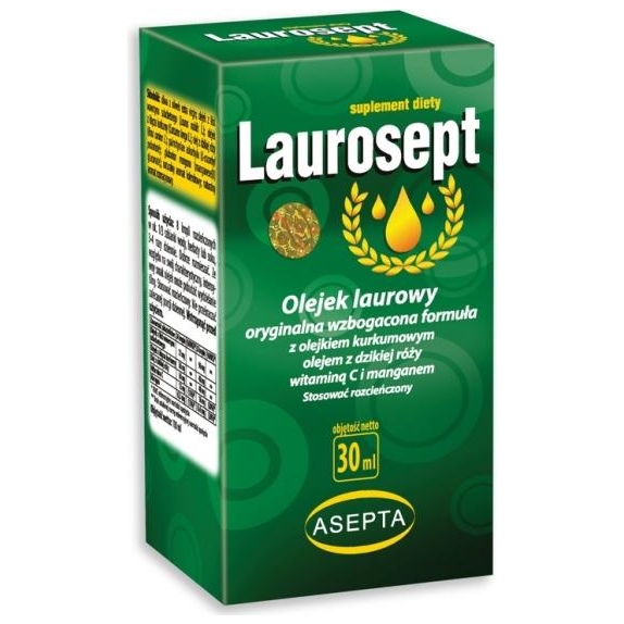 Laurosept wzbogacony olej 30 ml Asepta PROMOCJA cena 43,40zł