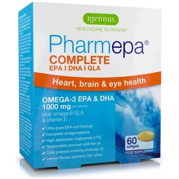 Pharmepa COMPLETE  kwasy omega-3 60 kapsułek Igennus cena 84,96zł