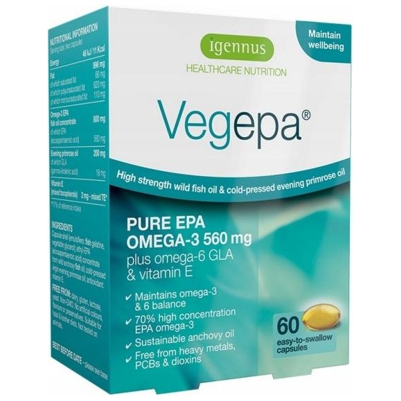 Vegepa 70% E-EPA 60 kapsułek Igennus cena 64,90zł