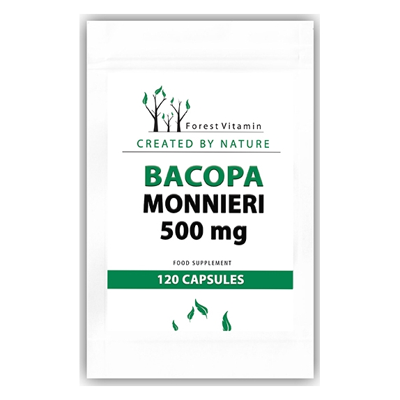 Forest Vitamin Bacopa Monnieri 500 mg 120 kapsułek cena 59,99zł