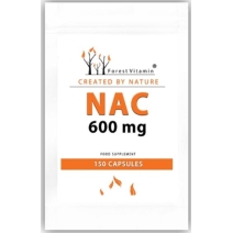 Forest Vitamin NAC 600mg N-acetyl L-cysteina 150 kapsułek