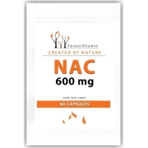 Forest Vitamin NAC 600 mg N-acetyl L-cysteina 60 kapsułek