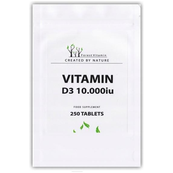 Forest Vitamin Witamina D3 10000IU 250 kapsułek cena 48,90zł