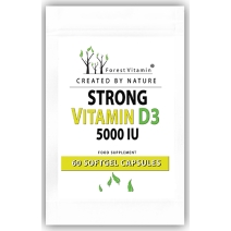 Forest Vitamin Witamina D3 5000IU 60 kapsułek