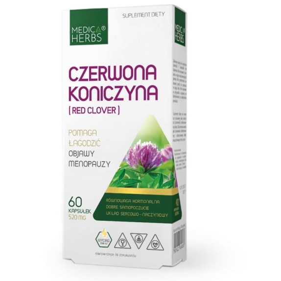 Medica Herbs Czerwona Koniczyna 520 mg 60 kapsułek  cena 22,00zł