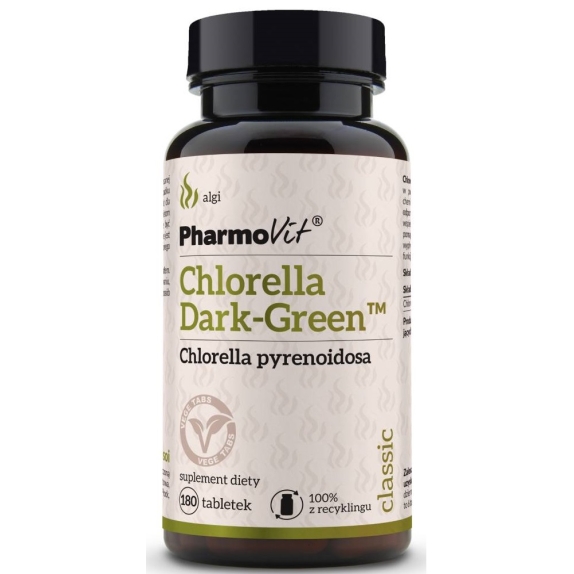 Pharmovit Chlorella Dark Green 180 tabletek  cena 26,79zł