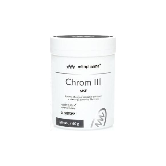 Dr Enzmann Chrom III trójwartościowy MSE 120tabletek Mito-Pharma cena 129,90zł