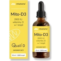 Dr Enzmann Mito-D3 Witamina D3 w kroplach 50ml z zakraplaczem