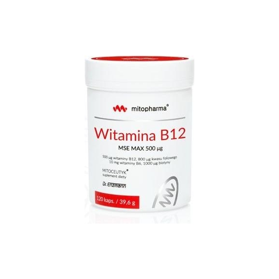 Dr Enzmann Witamina B12 MSE Max 120kapsułek Mito-Pharma cena 175,90zł